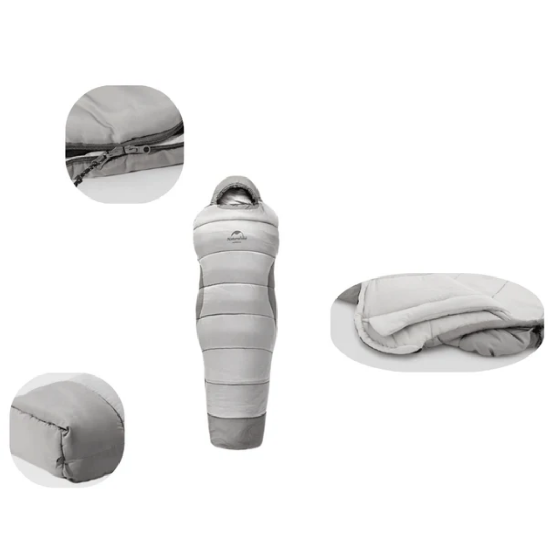 Premium-Schlafsack bis -13°C – 4 Jahreszeiten für Camping, Wandern und Trekking