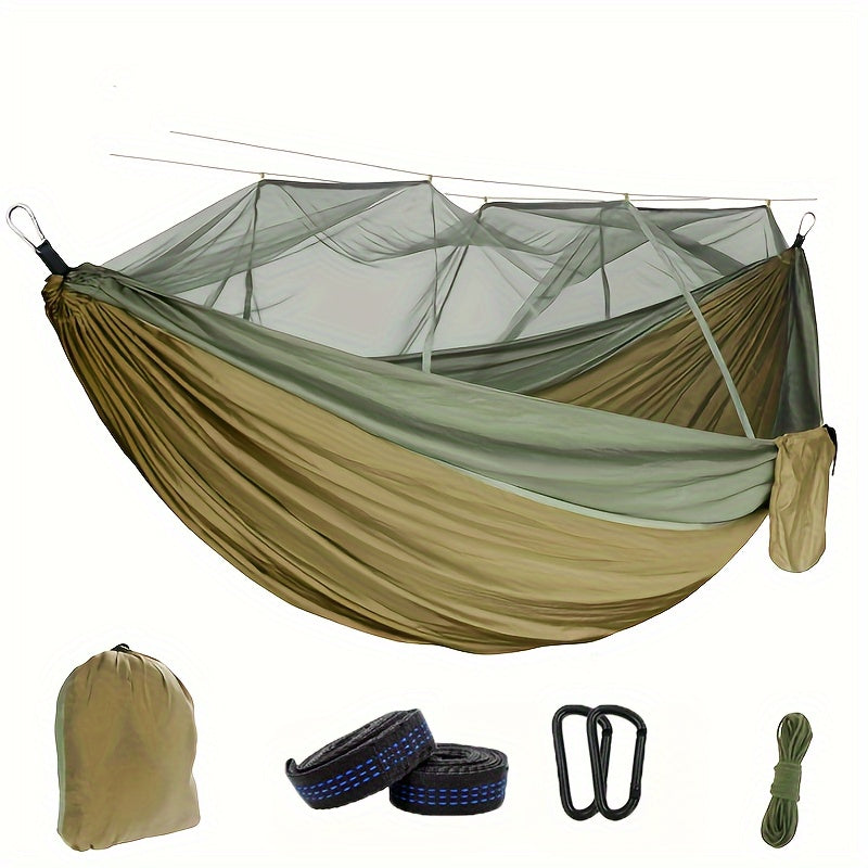 Doppel-Campinghängematte mit Moskitonetz für Outdoor-Aktivitäten und Reisen