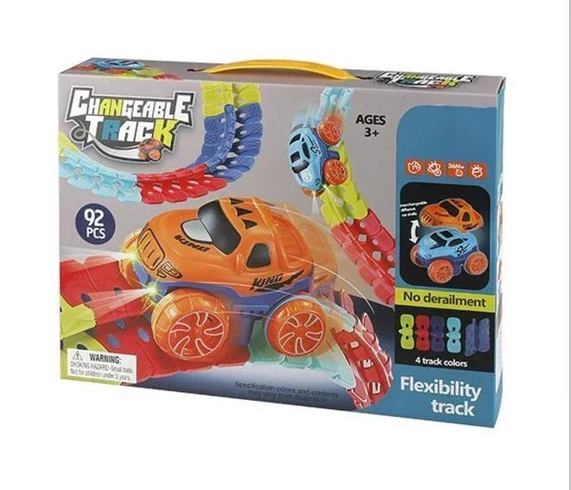 MagniTrack magnetisches Autorennbahn-Spielset für kreatives Spielen
