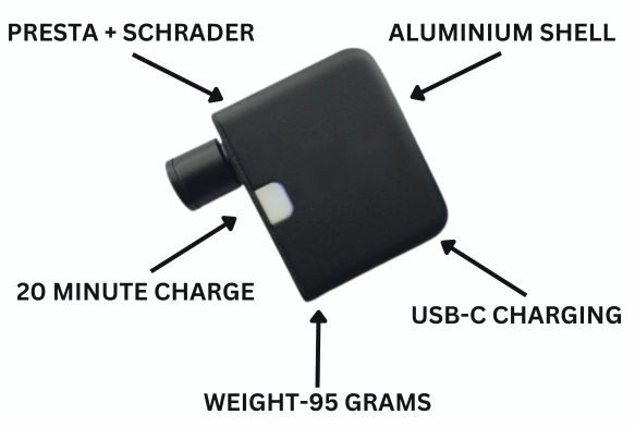 Mini-Elektrofahrradpumpe, wiederaufladbare und tragbare Luftpumpe
