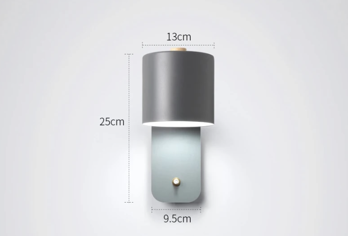 Moderna lampada da parete LED con interruttore per interni