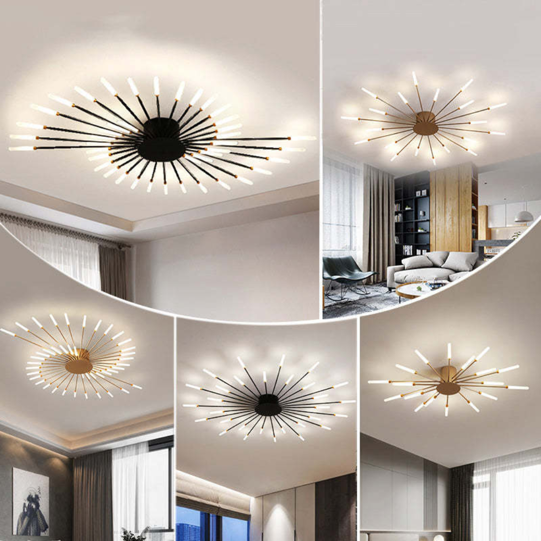 Grande plafoniera LED moderna per soggiorno e camera da letto