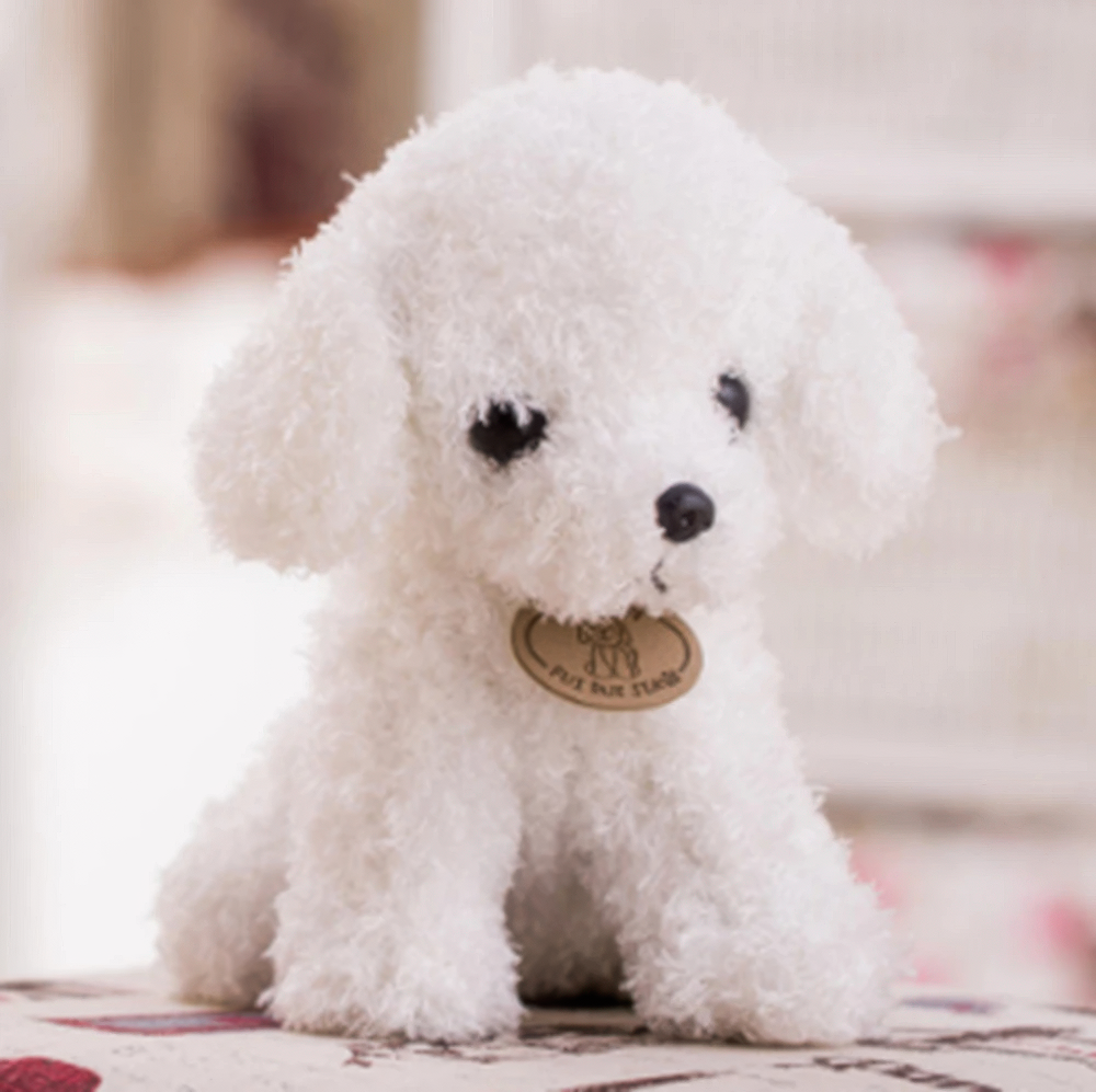 Weicher Plüsch-Teddybär-Hund zum Kuscheln für Kinder und Hundefreunde