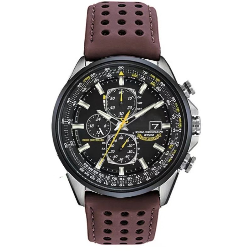 Quarz-Chronograph für Herren aus Edelstahl, wasserdichte Armbanduhr