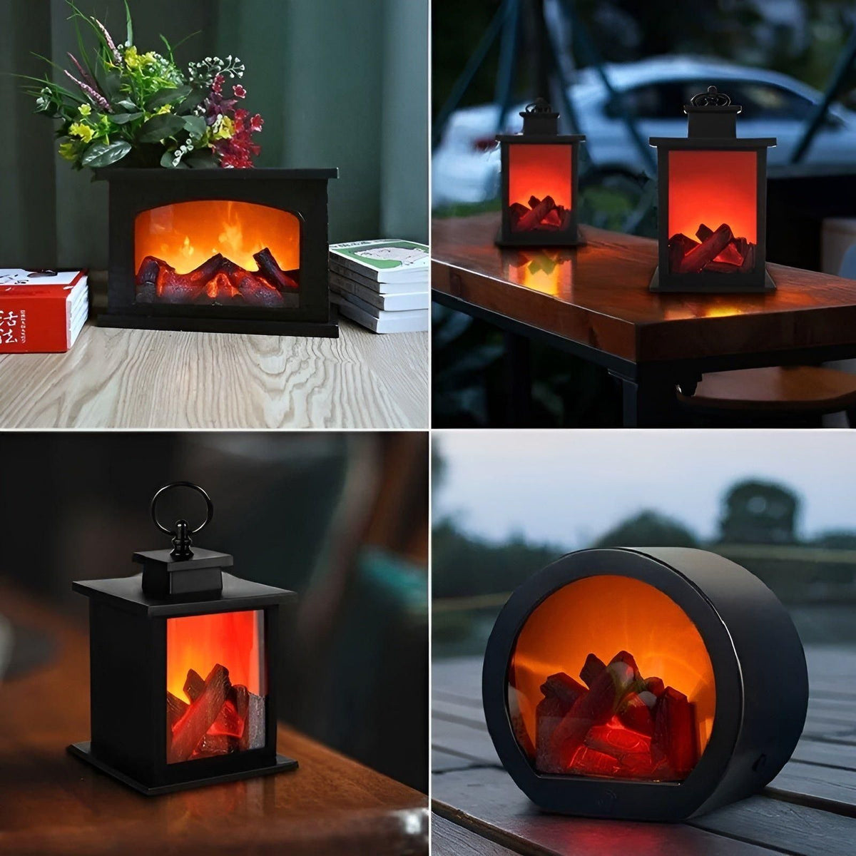 RadiantFlame LED-Laterne mit realistischer Flammenwirkung