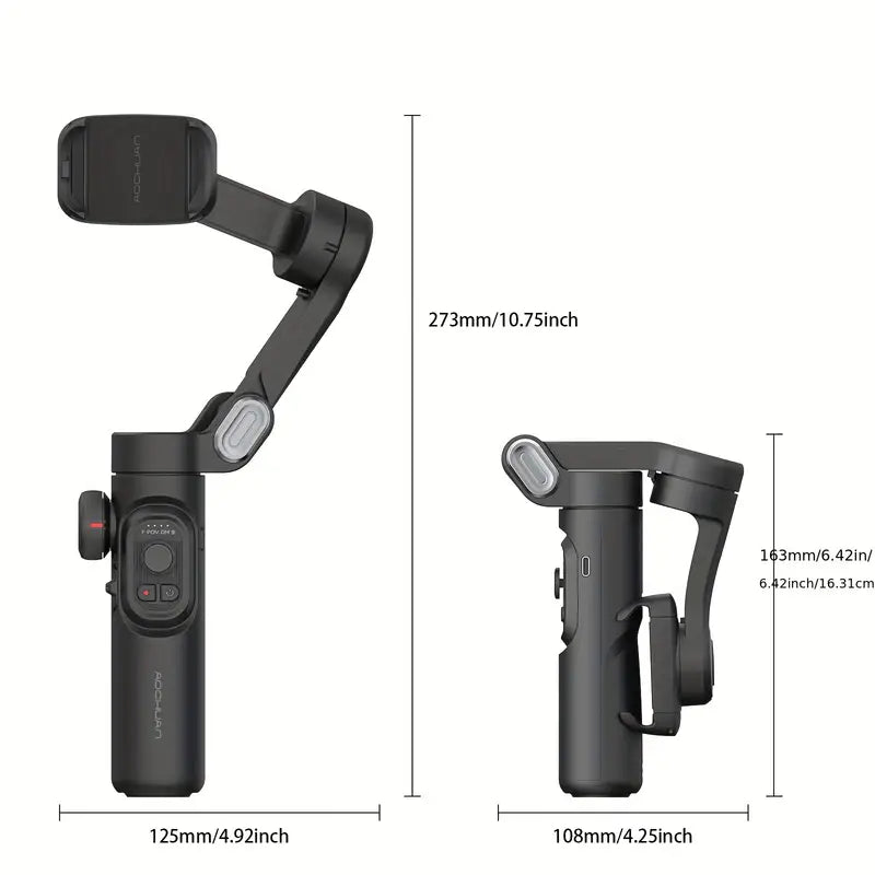 SmartPro opvouwbare 3-assige smartphone-gimbalstabilisator voor iPhone en Android