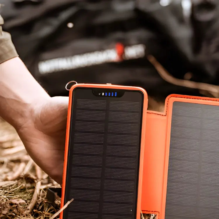 SolarCharge-zonne-energiepowerbank van 26800mAh met opvouwbare zonnepanelen