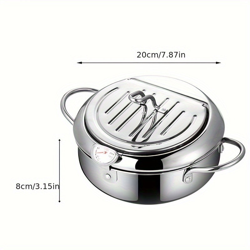 ThermaFryer-Fritteuse aus Edelstahl mit Temperaturregelung, 2.2 L