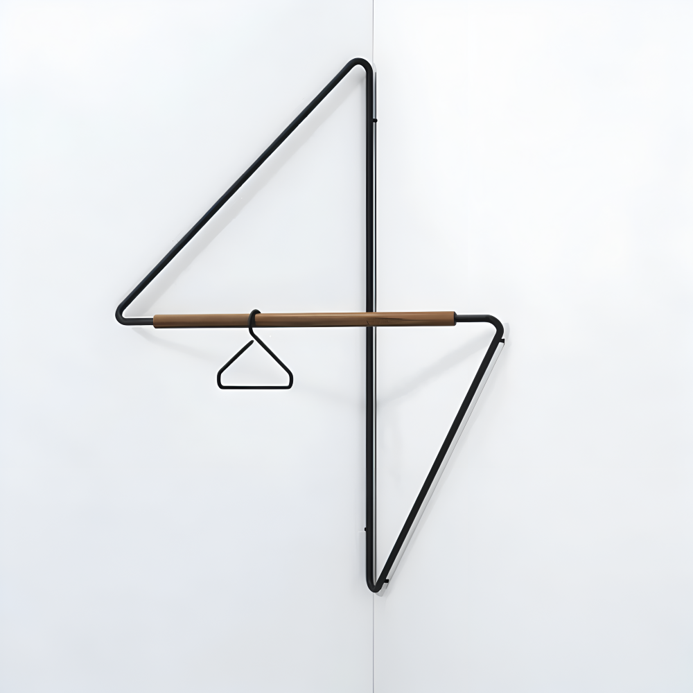Triad geometrischer Kleiderständer mit multifunktionalem Stauraum