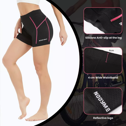 Damen-Fahrradhose mit 4D-Gelpolsterung und ergonomischer Passform