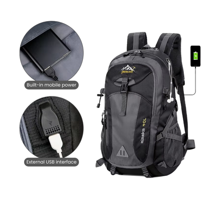 Waterdichte outdoor-rugzak van 40L – wandelen en avontuur