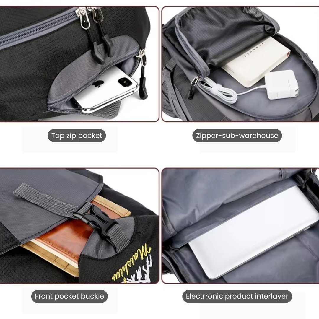 Waterdichte outdoor-rugzak van 40L – wandelen en avontuur