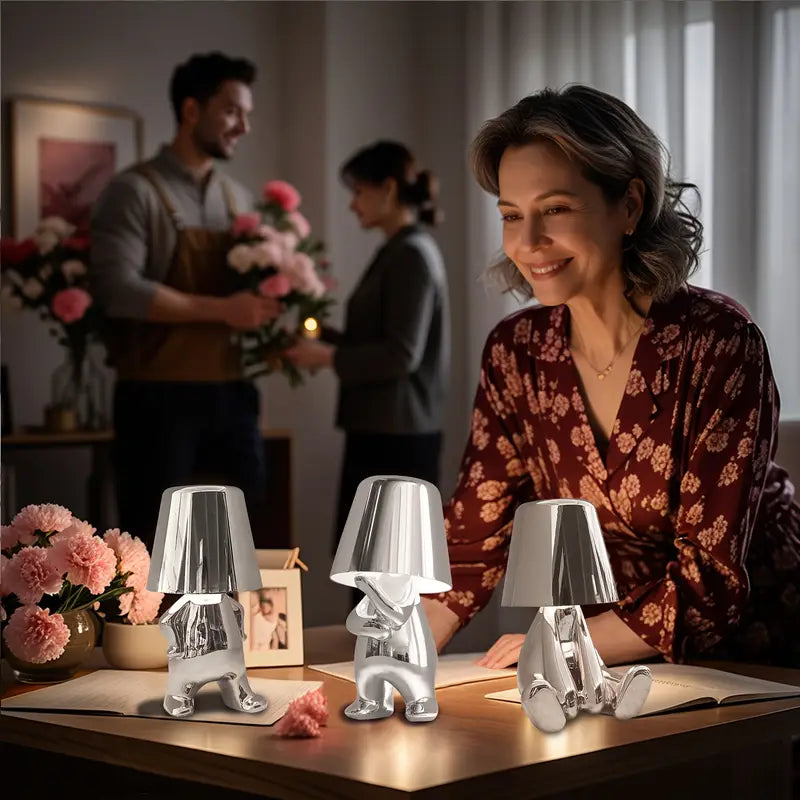 5 Brothers draadloze led-tafellamp, oplaadbare dimbare designlamp