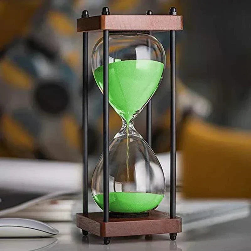 Zandloper van 60 minuten, elegant voor tijdbeheer en decoratie