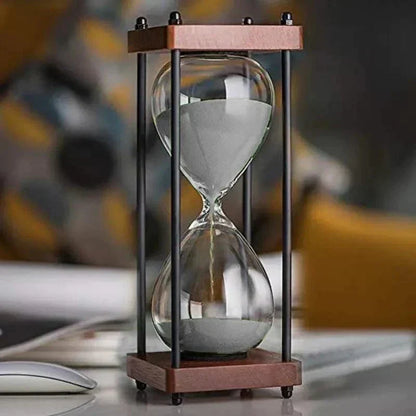 Zandloper van 60 minuten, elegant voor tijdbeheer en decoratie