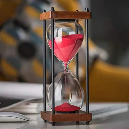 Zandloper van 60 minuten, elegant voor tijdbeheer en decoratie