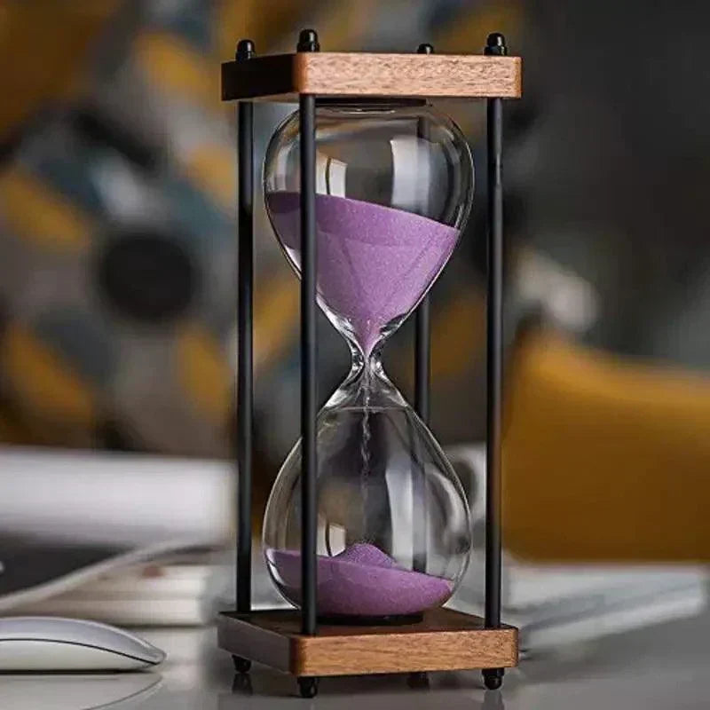 Zandloper van 60 minuten, elegant voor tijdbeheer en decoratie