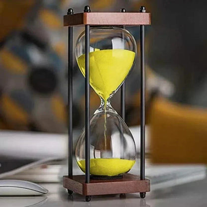 Zandloper van 60 minuten, elegant voor tijdbeheer en decoratie