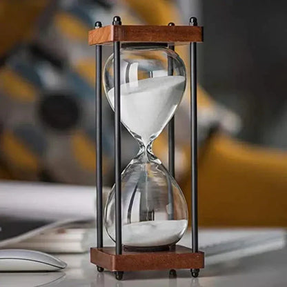 Zandloper van 60 minuten, elegant voor tijdbeheer en decoratie