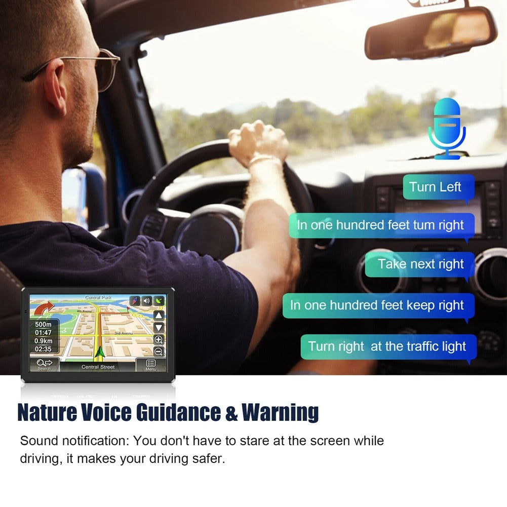 7" GPS-navigatie voor vrachtwagen, auto en bestelwagen – GPS met meerdere modi en touchscreen