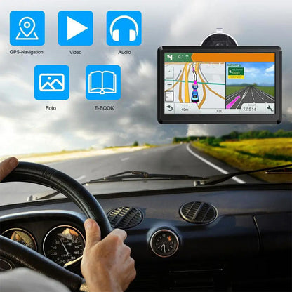 7" GPS-navigatie voor vrachtwagen, auto en bestelwagen – GPS met meerdere modi en touchscreen