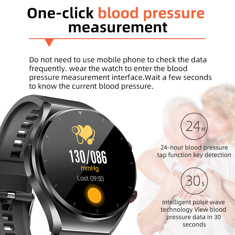 HealthGuard Pro Smartwatch mit Fitnessmessung, Schrittzähler und Schlaftracking