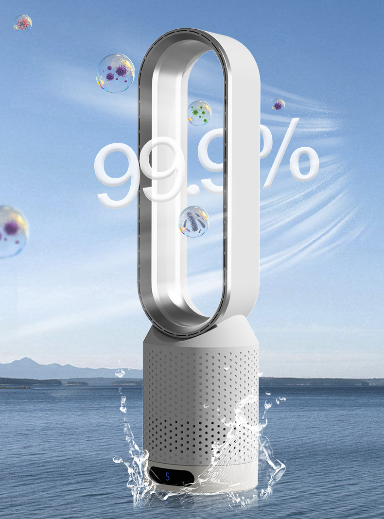 AirPure Pro Bærbar Luftkøler med UV-C Lys, Ionisator og 6L Vandtank