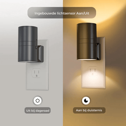 Alova LED-Steckdosenleuchte mit Dimmfunktion und Sensor für Flur, Schlafzimmer und Treppe