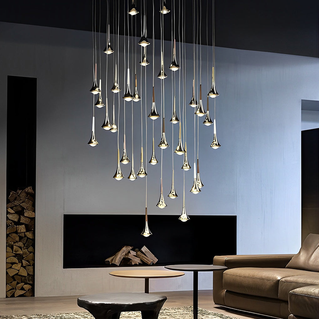 AquaLight skandinavische LED-Pendelleuchte in Tropfenform mit modernem Design