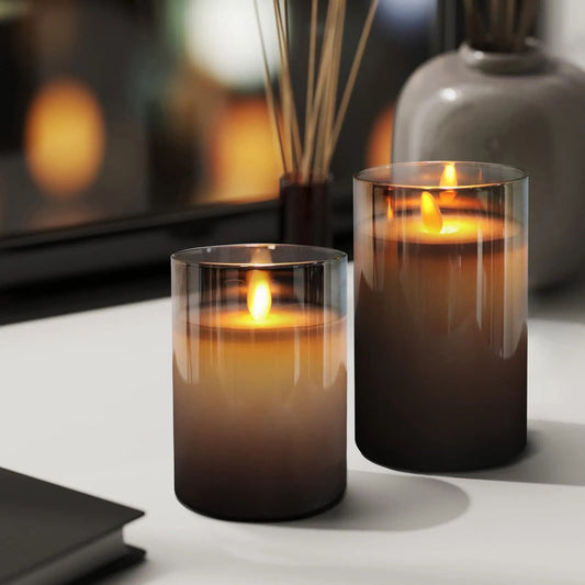 AuraFlame Flammenlose LED-Kerzen mit Fernbedienung – 3er-Set