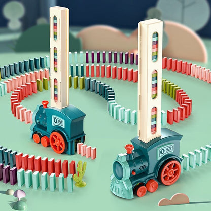Automatischer Dominostein-Zug für kreativen Spielspaß für Kinder