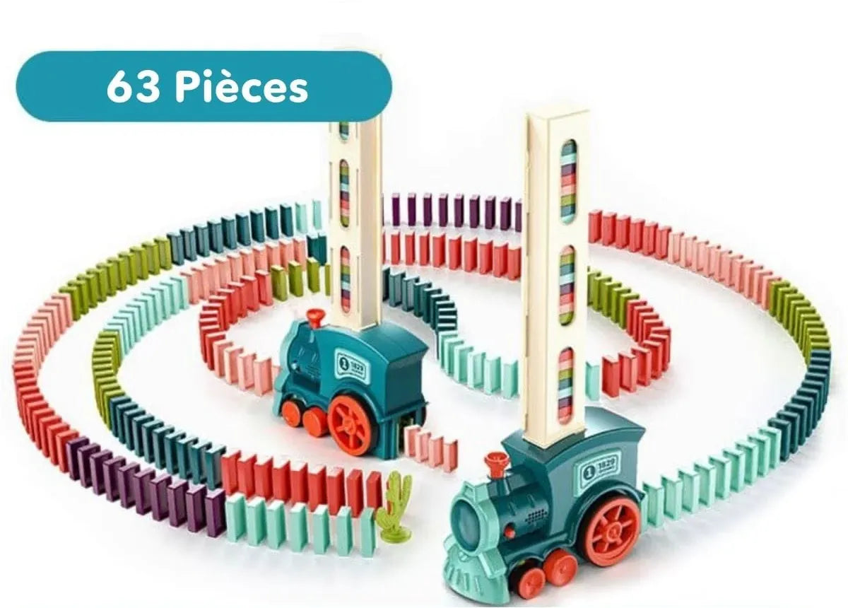 Automatischer Dominostein-Zug für kreativen Spielspaß für Kinder