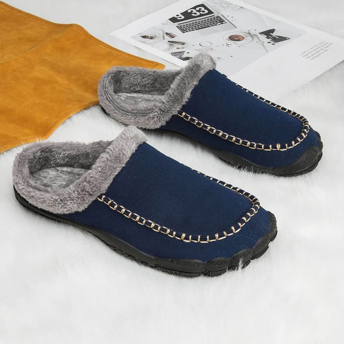 Op blote voeten geïnspireerde pantoffels – ultrawarm, flexibel en comfortabel