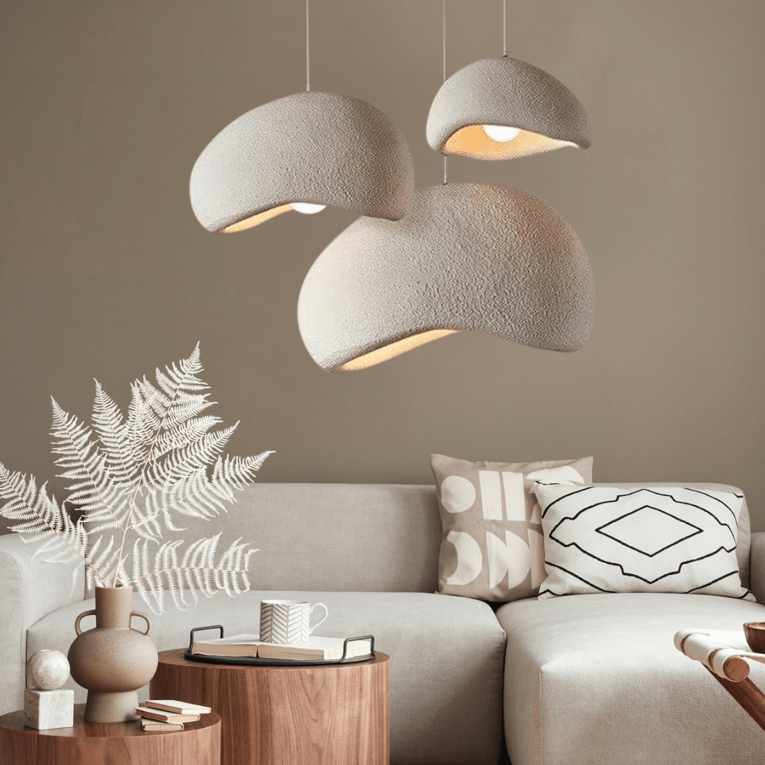 Bordeauxkleurige hanglamp met dimbare verlichting en verstelbare ophanging