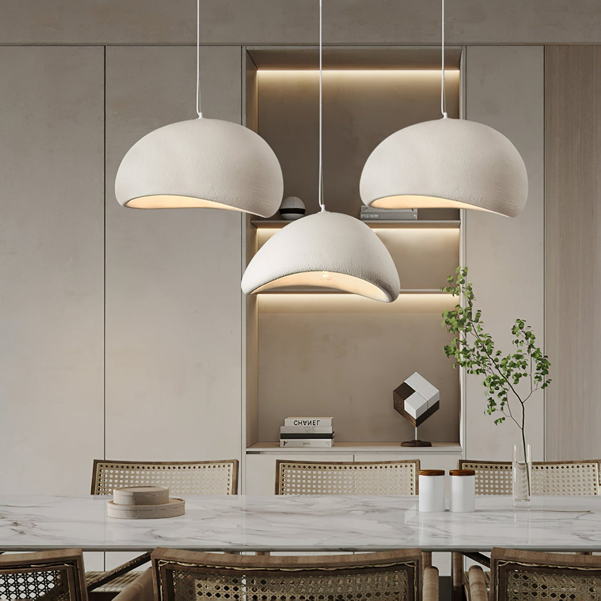 Bordeauxkleurige hanglamp met dimbare verlichting en verstelbare ophanging