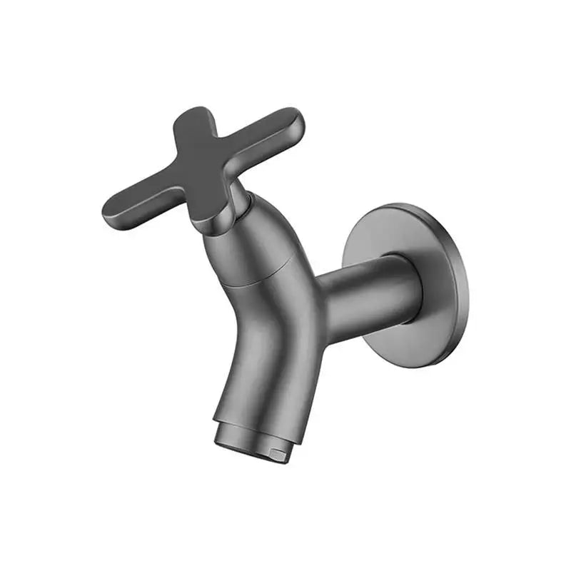 BrassFlow wandgemonteerde koudwaterkraan van massief messing met ergonomische greep