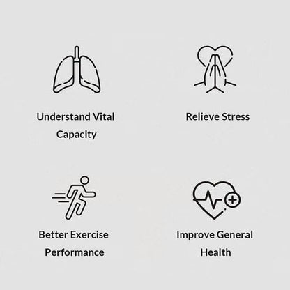 BreathBoost intelligenter Atemtrainer zum Training von Lungenkapazität und Ausdauer
