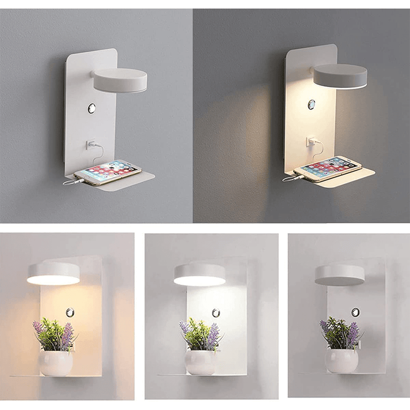 Lampada da tavolo LED BrightSpot con stazione di ricarica USB-C