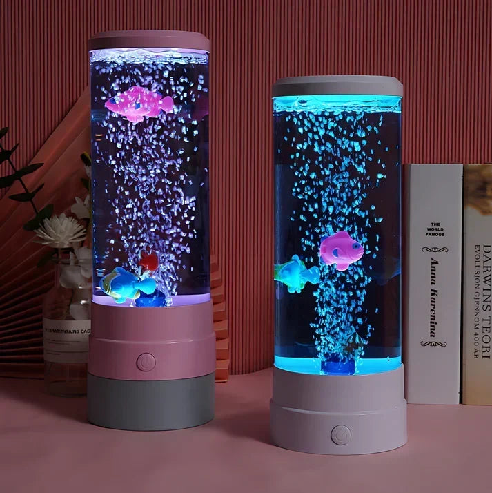 Lampada d'atmosfera LED con effetto bolle e colori cangianti, lampada da notte USB per camera da letto, soggiorno e ufficio