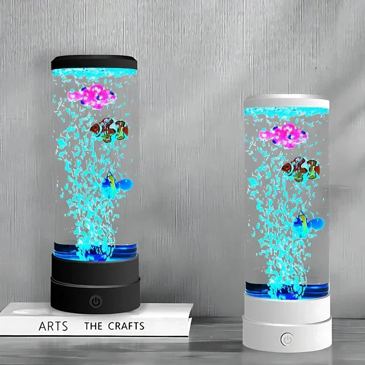 Lampada d'atmosfera LED con effetto bolle e colori cangianti, lampada da notte USB per camera da letto, soggiorno e ufficio
