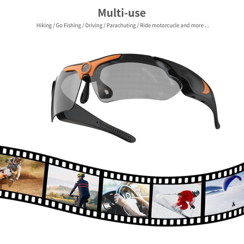 Camerabril met HD-video-opname en UV-bescherming