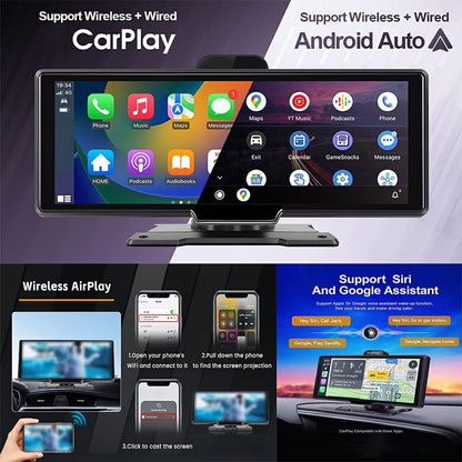 Schermo smart per auto CarVision Pro con CarPlay, Android Auto e dashcam