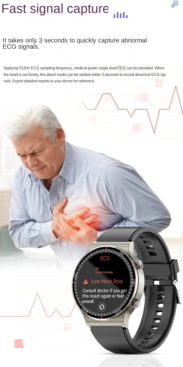 CardioSense ECG-Smartwatch mit fortschrittlicher Gesundheitsüberwachung