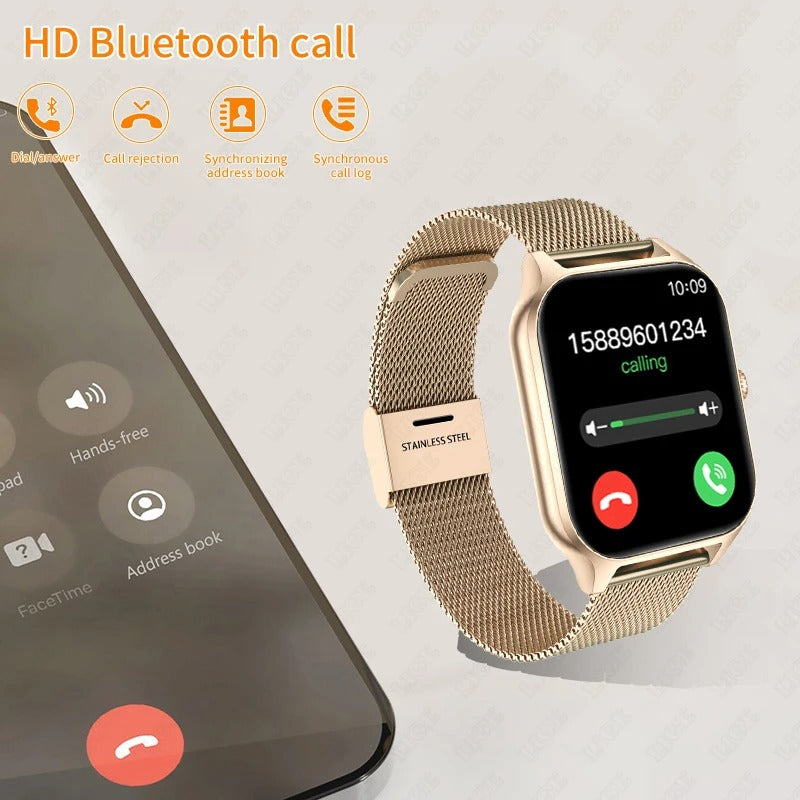 ChicTime-smartwatch voor vrouwen met fitness- en gezondheidsmonitoring
