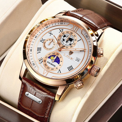 Orologio cronografo classico da uomo dal design elegante e lussuoso