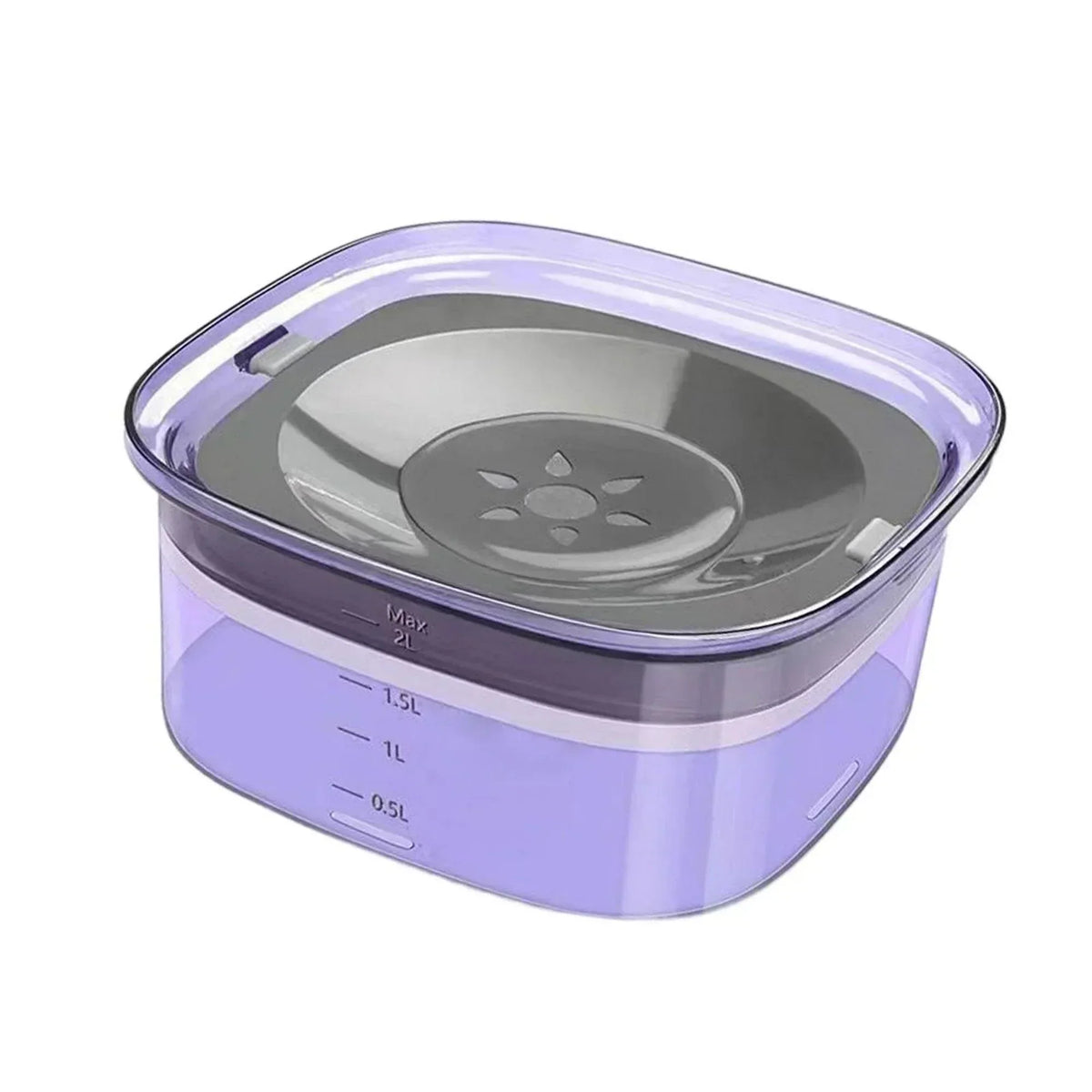 CleanPet Auslaufsicherer Wassernapf für Hunde und Katzen mit spritzgeschütztem Design