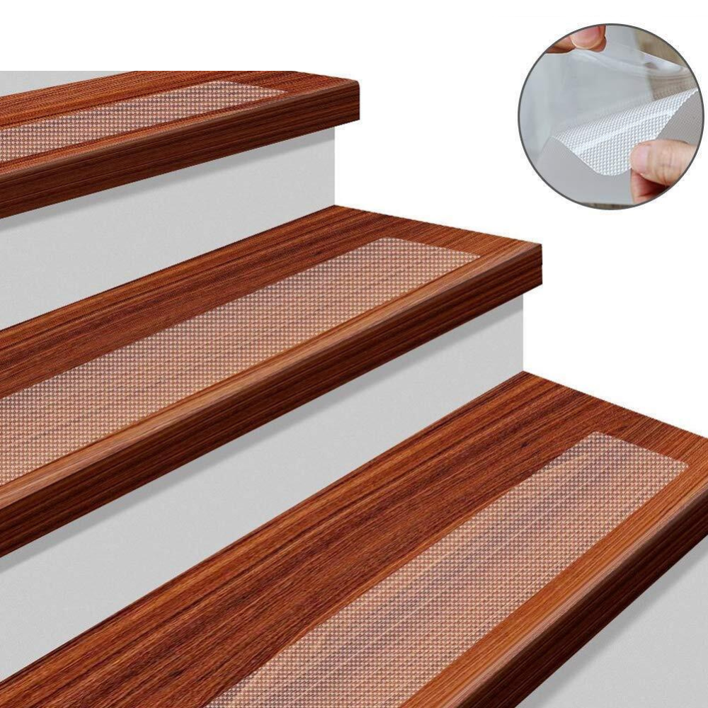 Transparante antislip trapstrips voor binnen