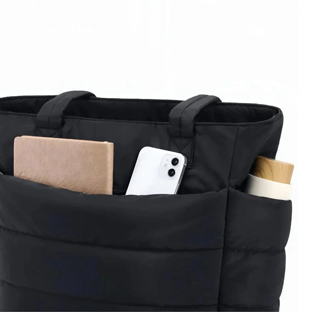 Cloud-Puffer-Tragetasche, leichte gesteppte Schultertasche