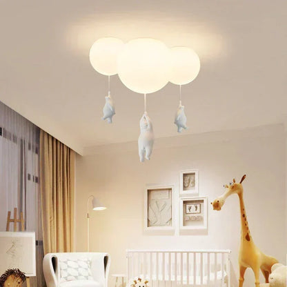 CloudBear Deckenleuchte fürs Kinderzimmer mit Bär, Ballon und integrierter LED