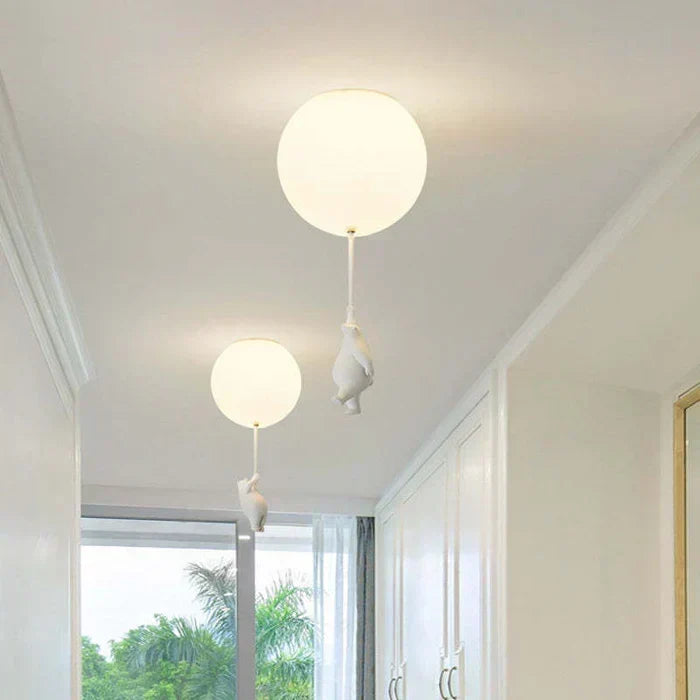 CloudBear Deckenleuchte fürs Kinderzimmer mit Bär, Ballon und integrierter LED